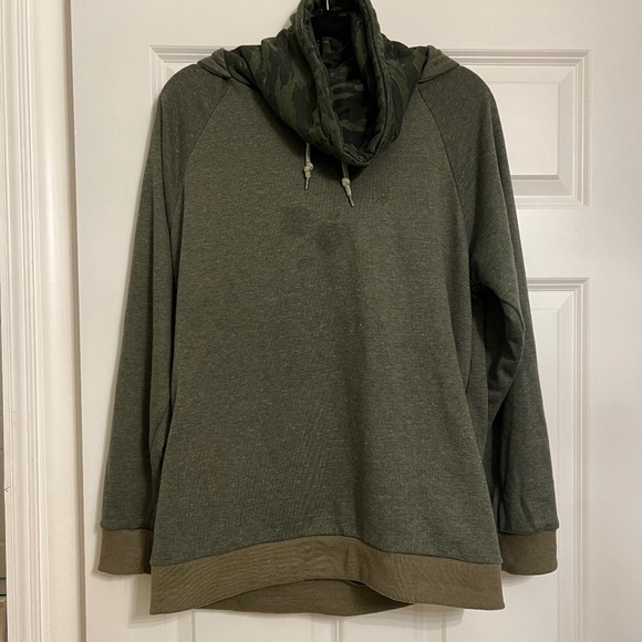 Arsnl Army Green Camo Pullover Sweater Hoodie Men’s M - Picture 1 of 7